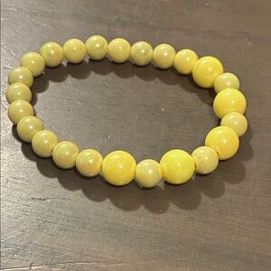 Yellow Beaded Bracelet
